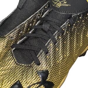 Under Armour Baseball Cleats Youth Size 3Y Black Gold Bryce Harper MLB Authentic